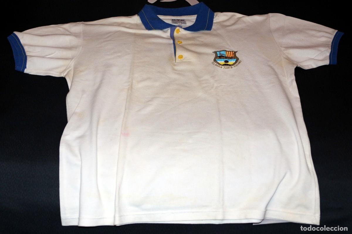 Coleccionismo deportivo: Polo de vestir F&uacute;tbol Sala Rapid Santa Coloma - Escudo bordado - Talla L - De Reval Sport S.L.