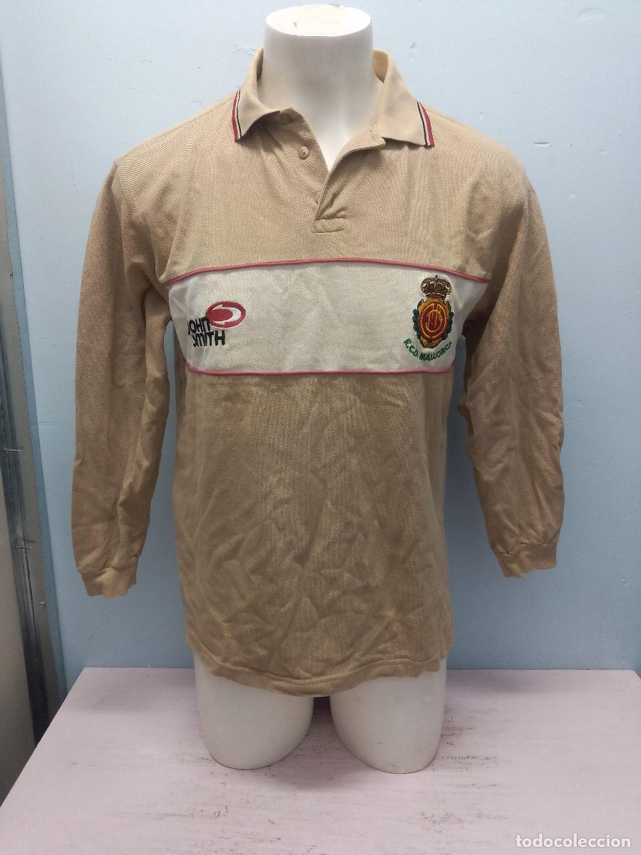 Coleccionismo deportivo: Real Mallorca vintage polo camiseta futbol football shirt M-L 56cts