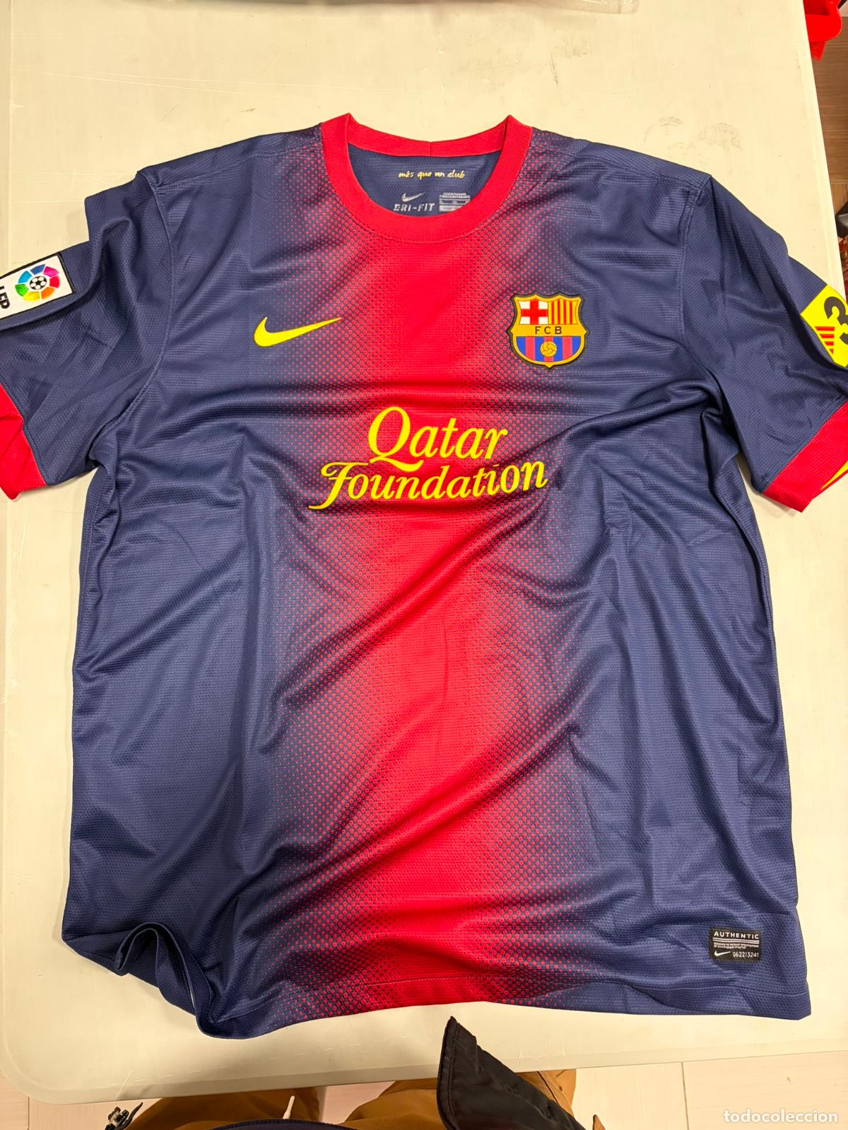 Coleccionismo deportivo: BARCELONA FC CAMISETA NIKE 2012/13 HOME QATAR FOUNDATION ORIGINAL TALLA XL