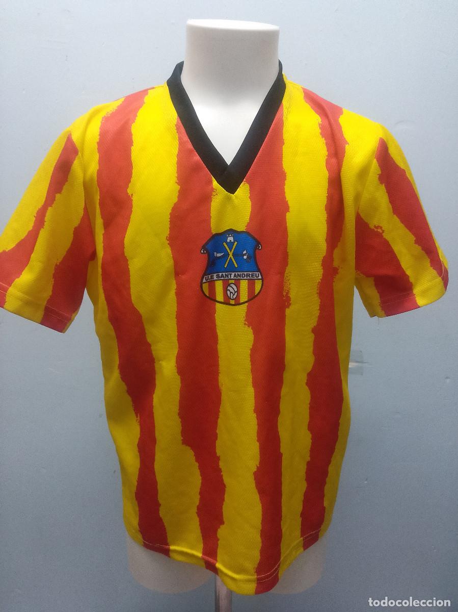 Coleccionismo deportivo: UE Sant andreu ni&ntilde;o camiseta futbol football shirt 8 a&ntilde;os
