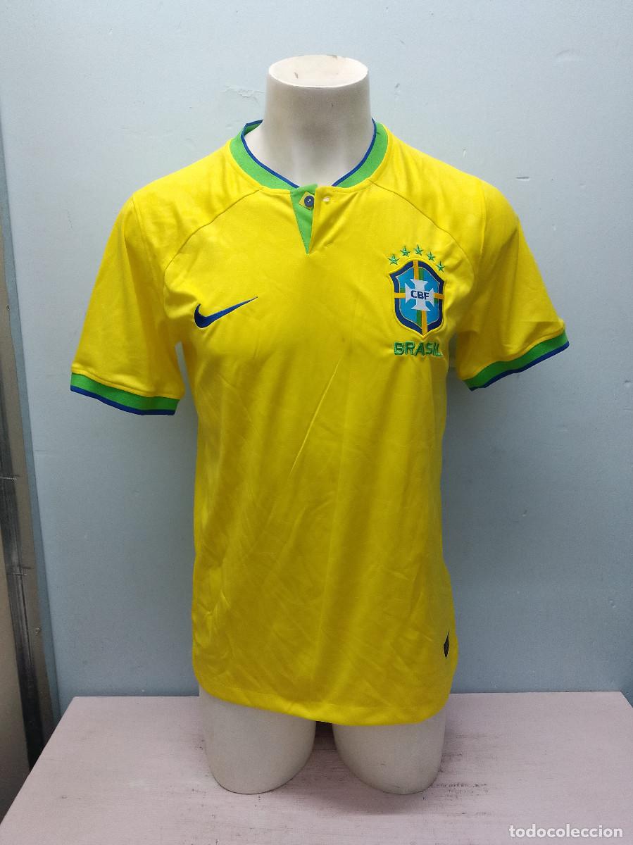 Coleccionismo deportivo: Brasil seleccion futbol football shirt camiseta national team M 53cts