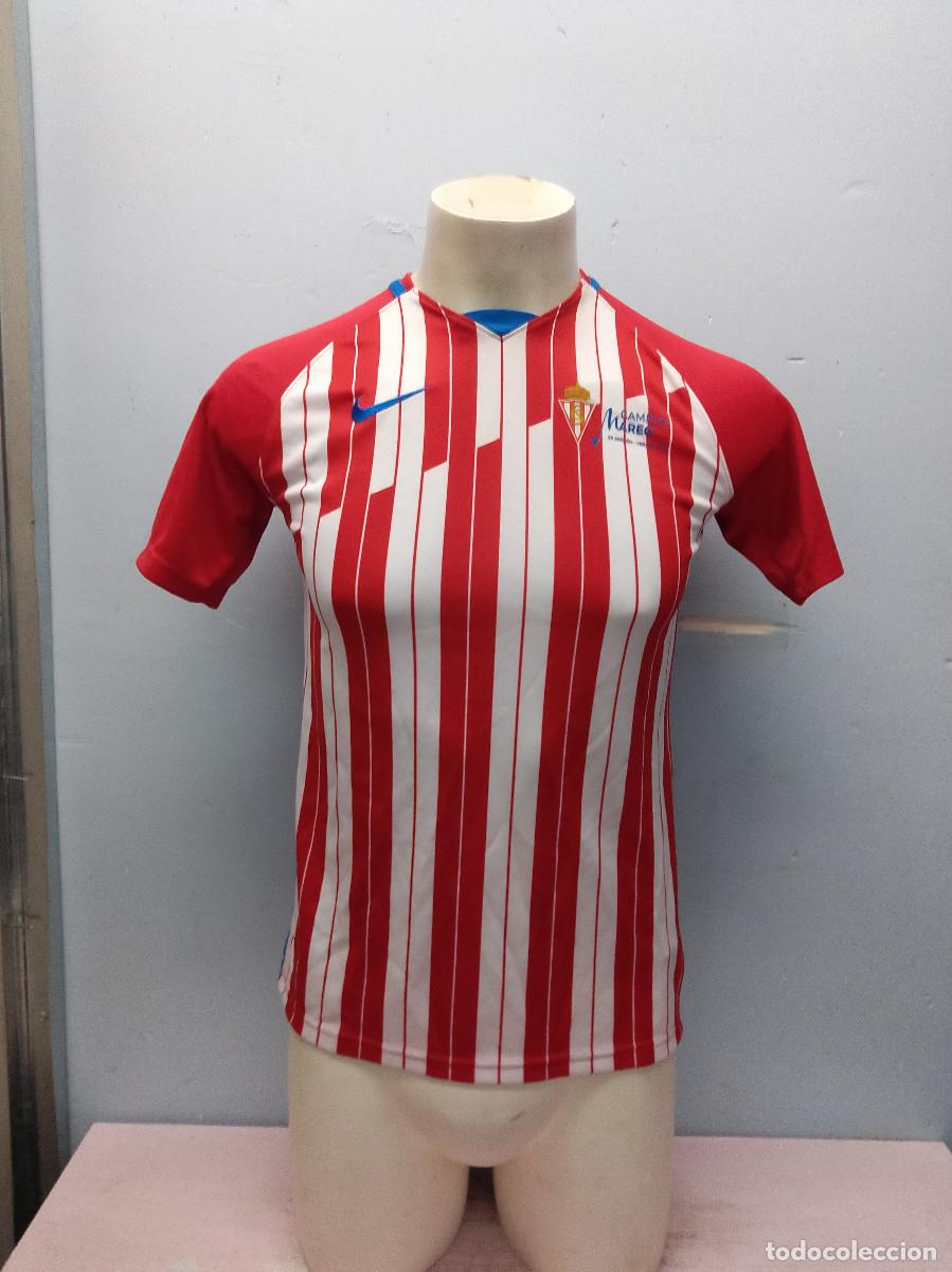 Coleccionismo deportivo: Sporting de Gijon camiseta futbol football shirt xxs 46cts