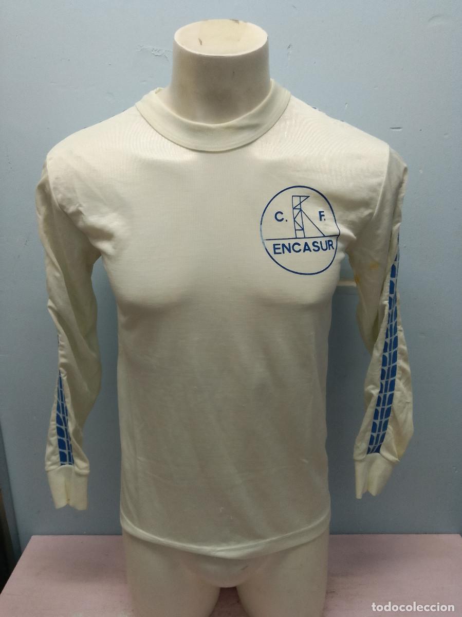 Coleccionismo deportivo: VIntage Dissolved Team CF Encasur camiseta futbol football shirt L
