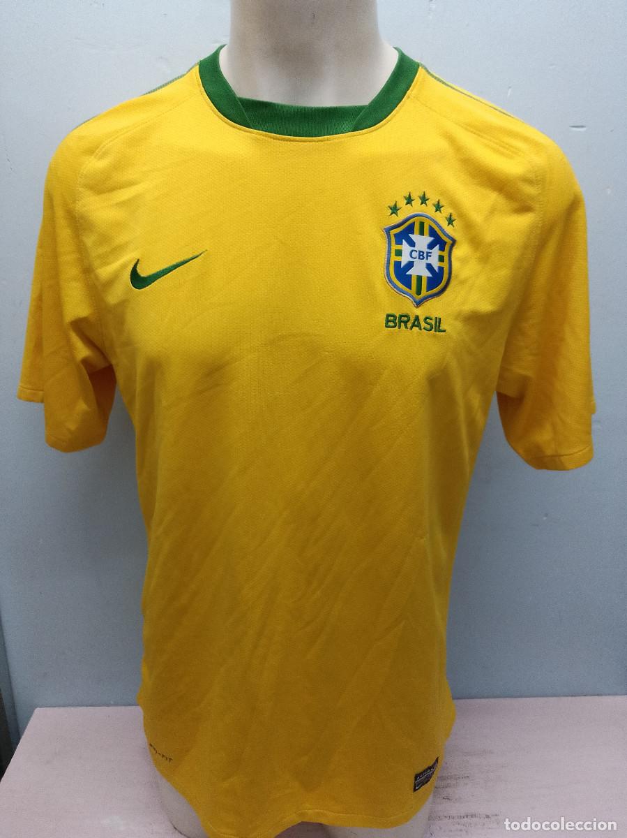 Coleccionismo deportivo: Brasil seleccion camiseta futbol football shirt M 55cts