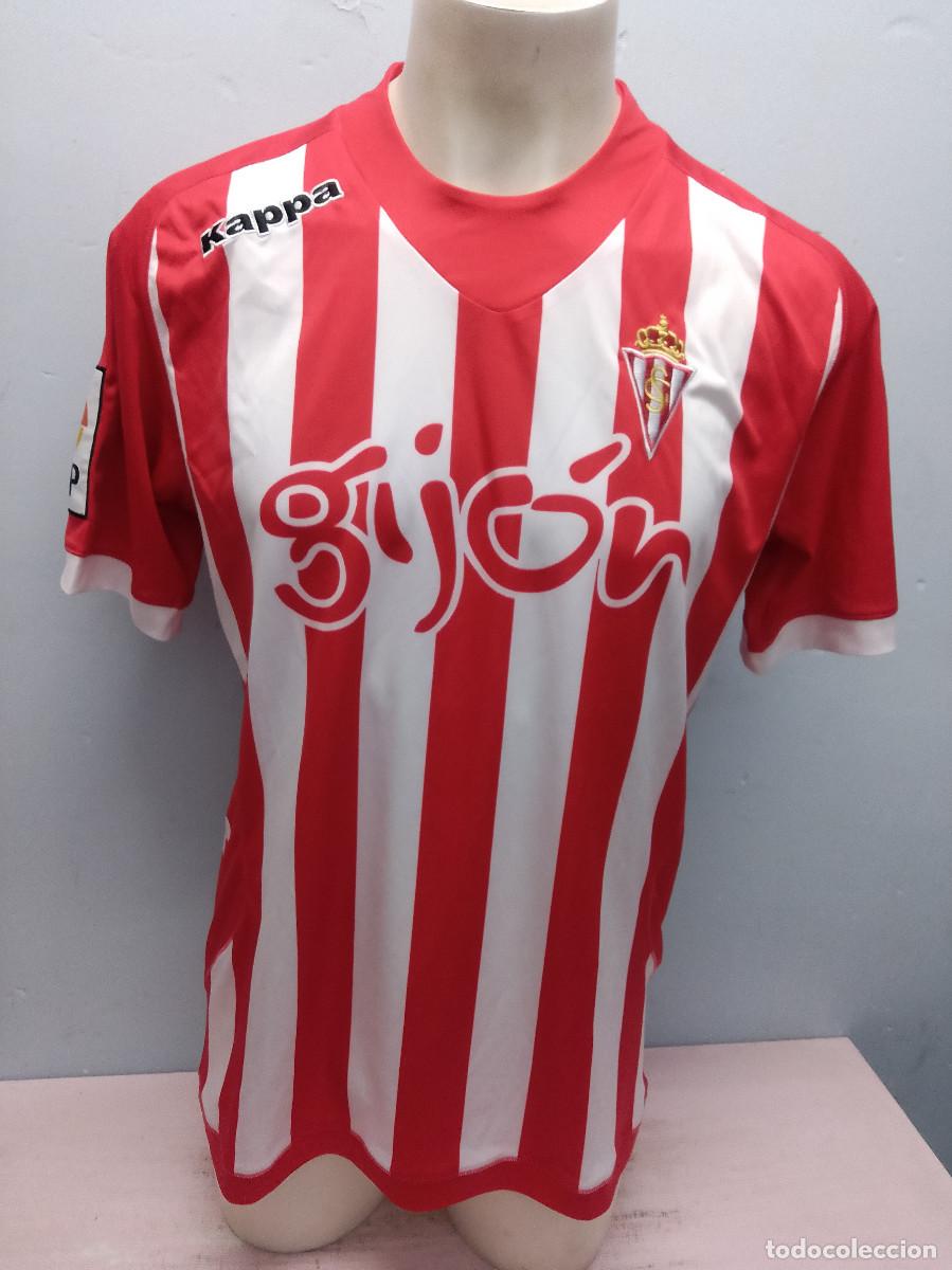 Coleccionismo deportivo: Sporting de Gijon camiseta futbol football shirt xl 60cts