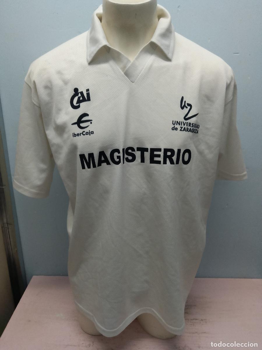 Coleccionismo deportivo: Universidad de Zaragoza camiseta futbol football shirt match worn real xl 65cts