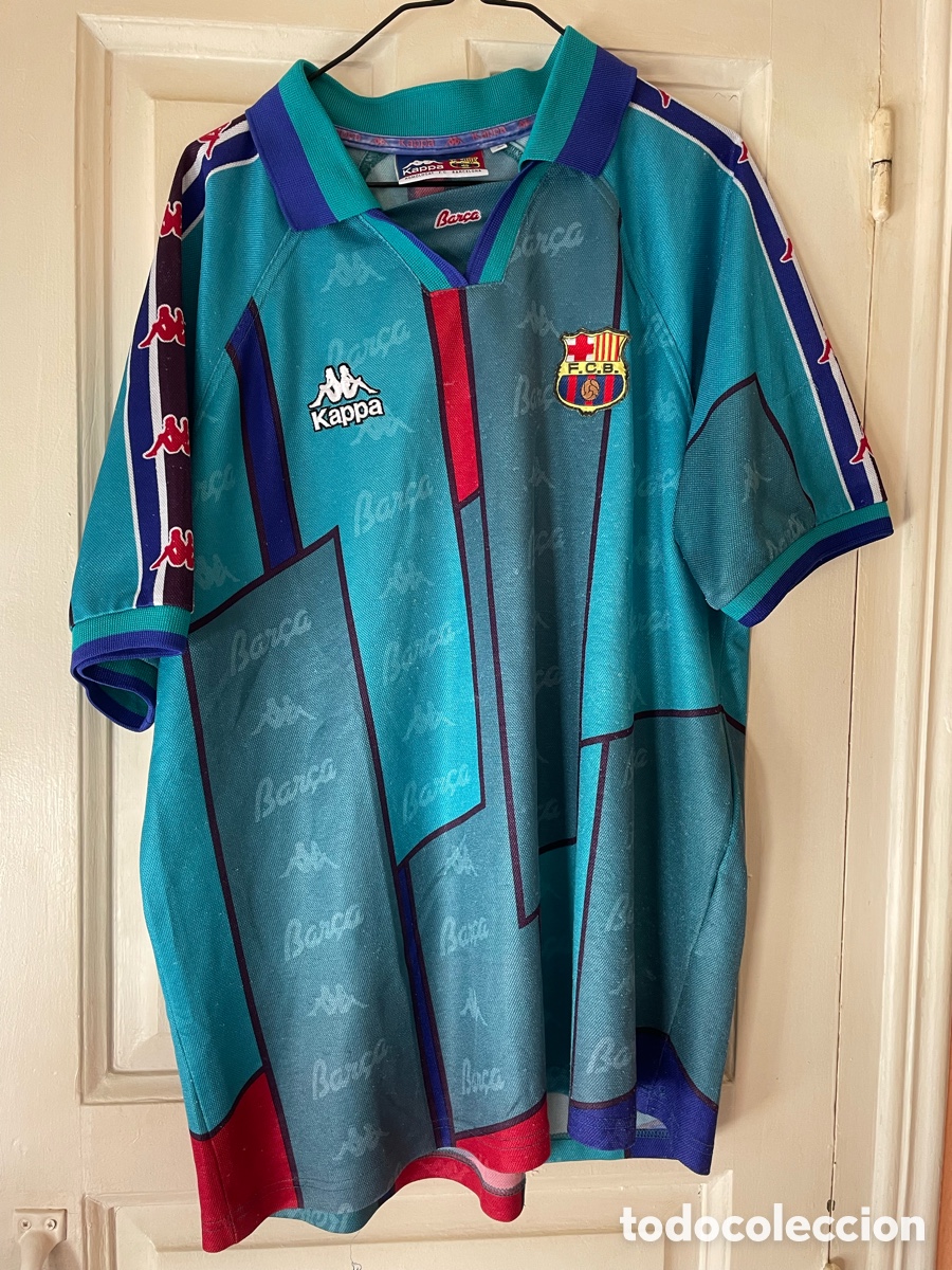 Coleccionismo deportivo: Camiseta Fc Barcelona 1995-97 Kappa Original - Talla XL