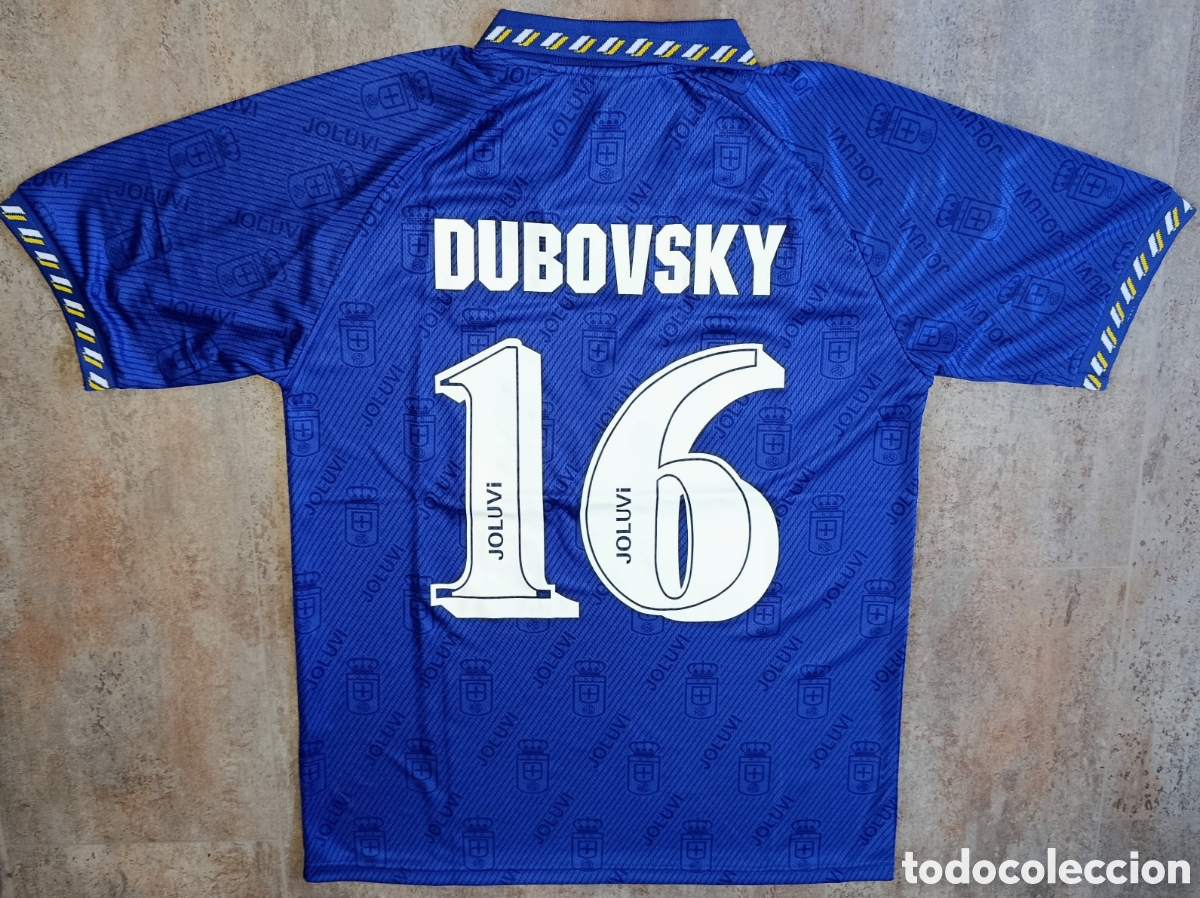 Coleccionismo deportivo: Camiseta Dubovsky Real Oviedo 1995-1996