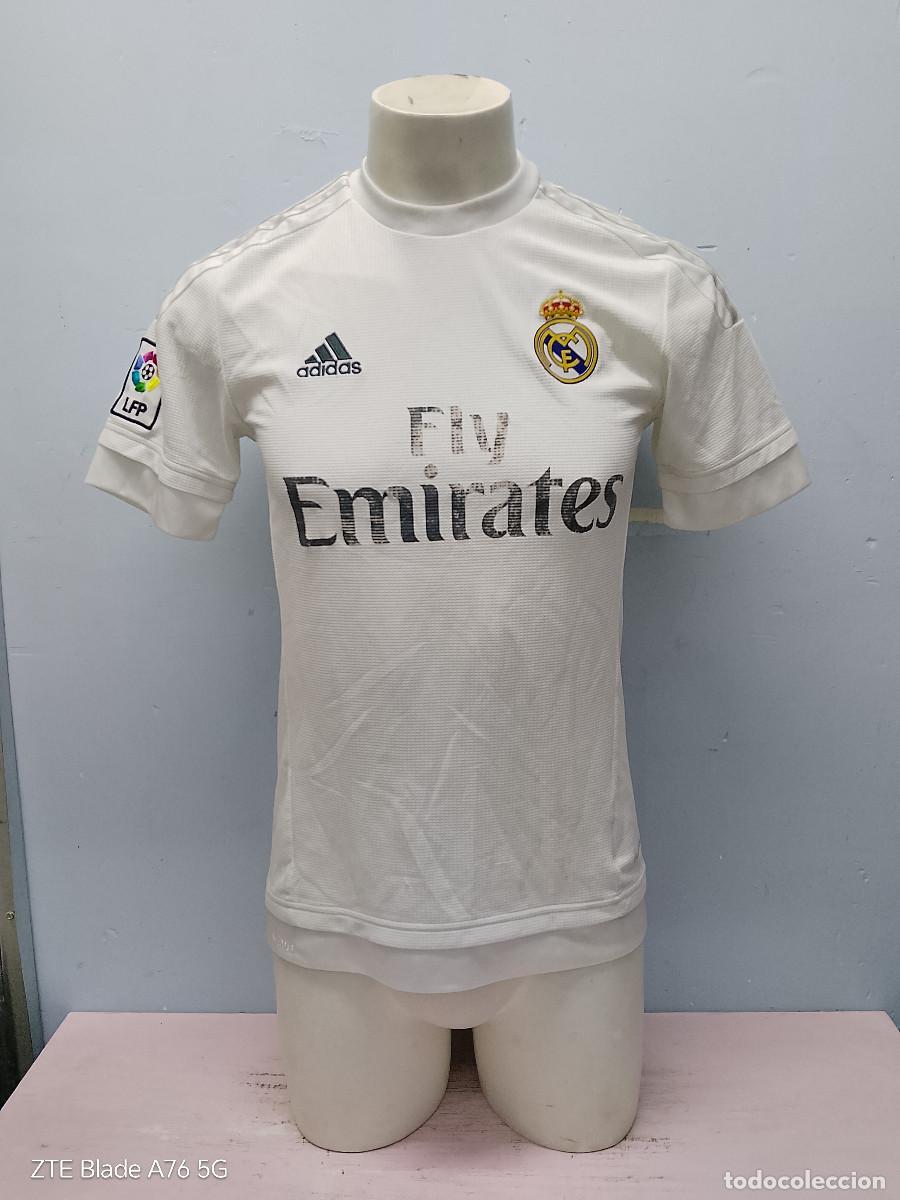 Coleccionismo deportivo: Real Madrid (tara sponsor) camiseta futbol M 50cts