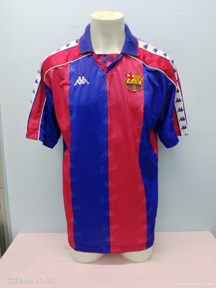 Coleccionismo deportivo: FC Barcelona Vintage kappa luxe camiseta futbol football shirt xl perfect xl 64cts