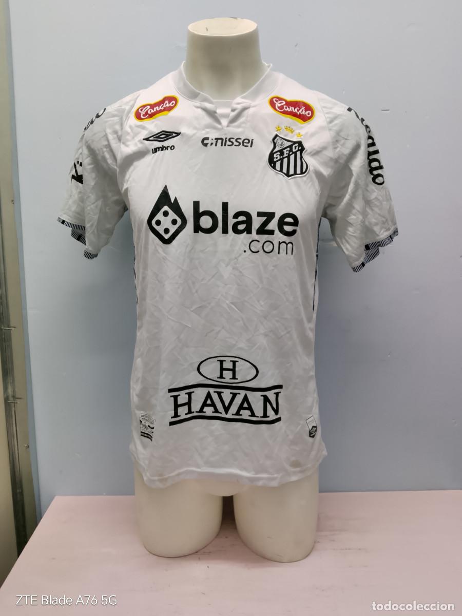 Coleccionismo deportivo: Neymar Jr Santos fc camiseta futbol football shirt (tara dorsal) M 54cts