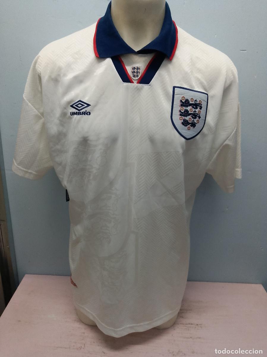Coleccionismo deportivo: 1993 England National team football shirt camiseta futbol xl 65cts