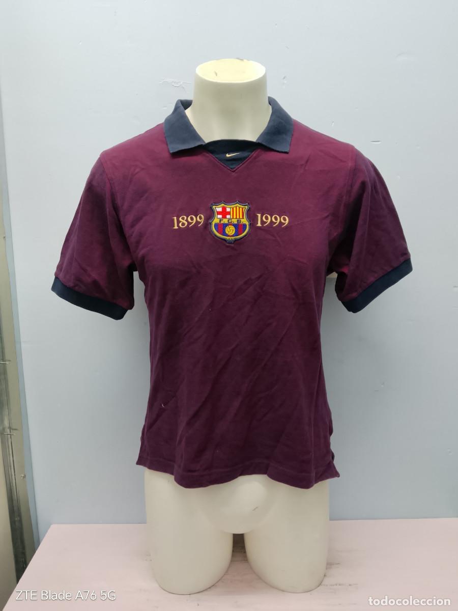 Coleccionismo deportivo: Very Difficult to Find FC Barcelona Century polo camiseta shirt football futbol polo S 54cts