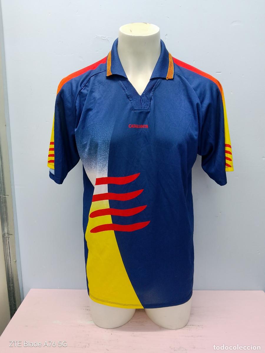 Coleccionismo deportivo: Catalunya national version generic camiseta futbol football shirt catalonia L 63cts