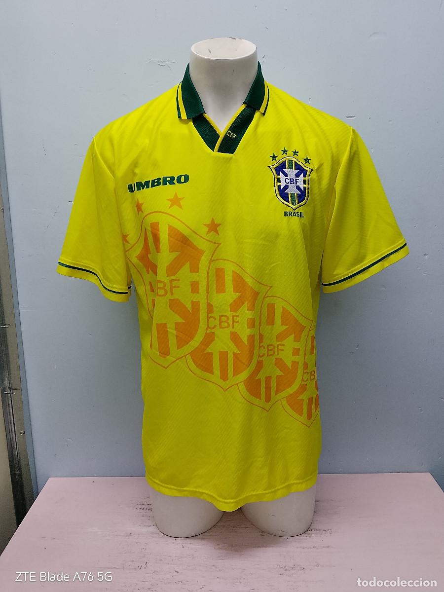 Coleccionismo deportivo: Brasil Ronaldo national shirt vintage football shirt camiseta futbol L 58cts
