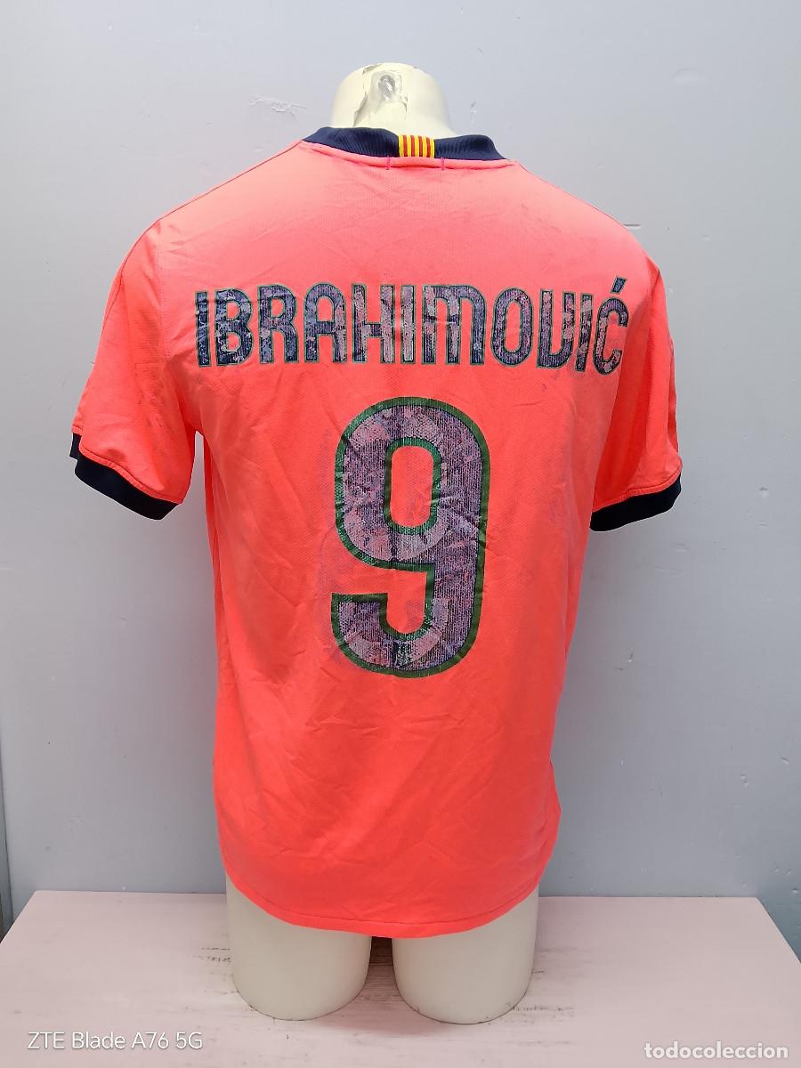 Coleccionismo deportivo: Ibrahimovic (tara dorsal) FC Barcelona camiseta futbol football shirt M 56cts