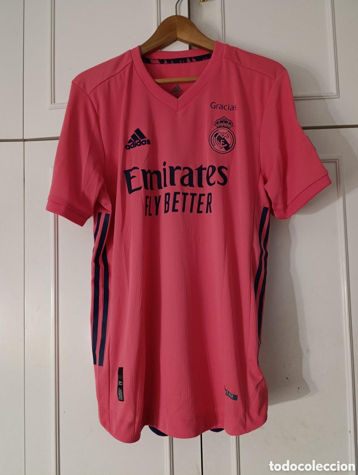 Coleccionismo deportivo: Camiseta matchworn Real Madrid CF Jovic