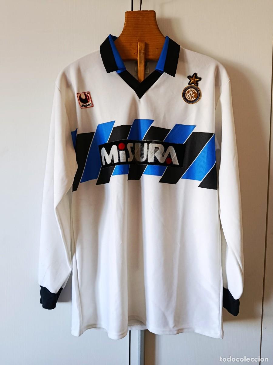 Coleccionismo deportivo: Maglia F.C Internazionale Milano 1989 1990 Baresi N 5 Uhlsport Away Tg L Manica Lunga