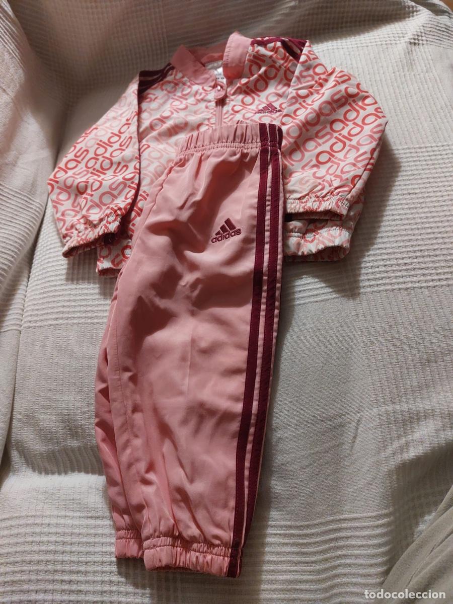Coleccionismo deportivo: CHANDAL ROSA ADIDAS TALLA 12-18 meses