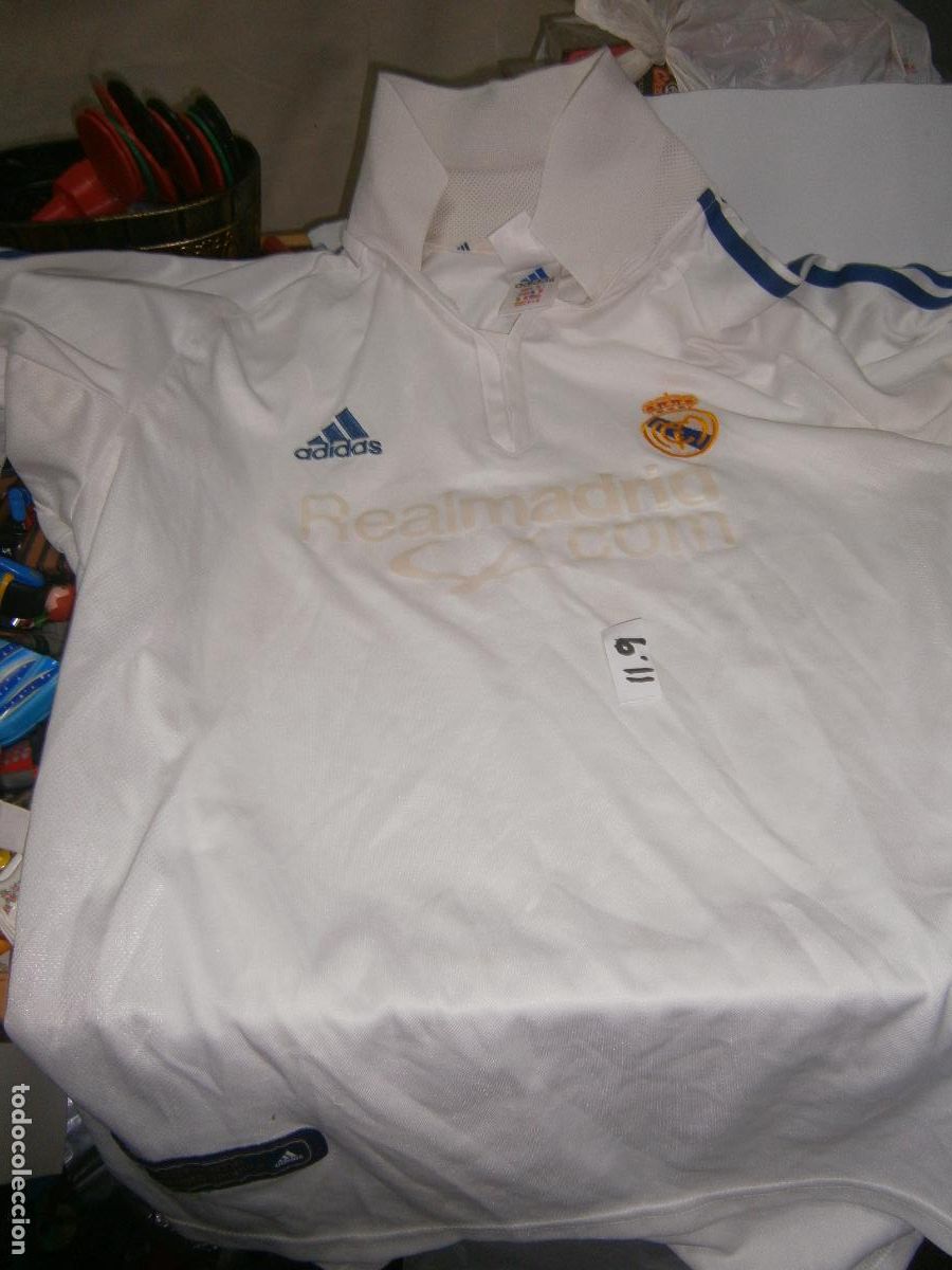 Coleccionismo deportivo: ANTIGUA CAMISETA REAL MADRID ADIDAS TAMA&Ntilde;O MEDIO