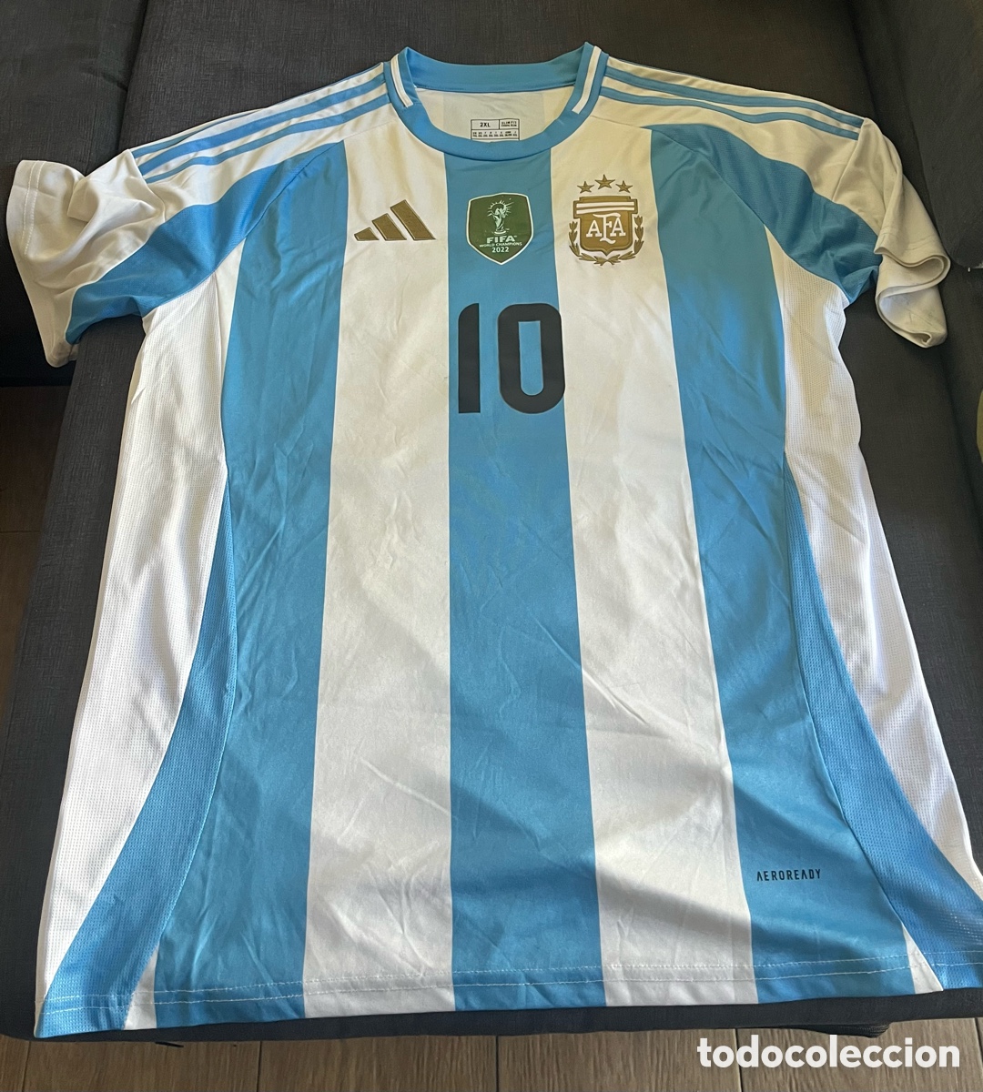 Coleccionismo deportivo: Camiseta Argentina 3 Estrellas - Maradona #10 - Talla 2XL - Adidas Aeroready