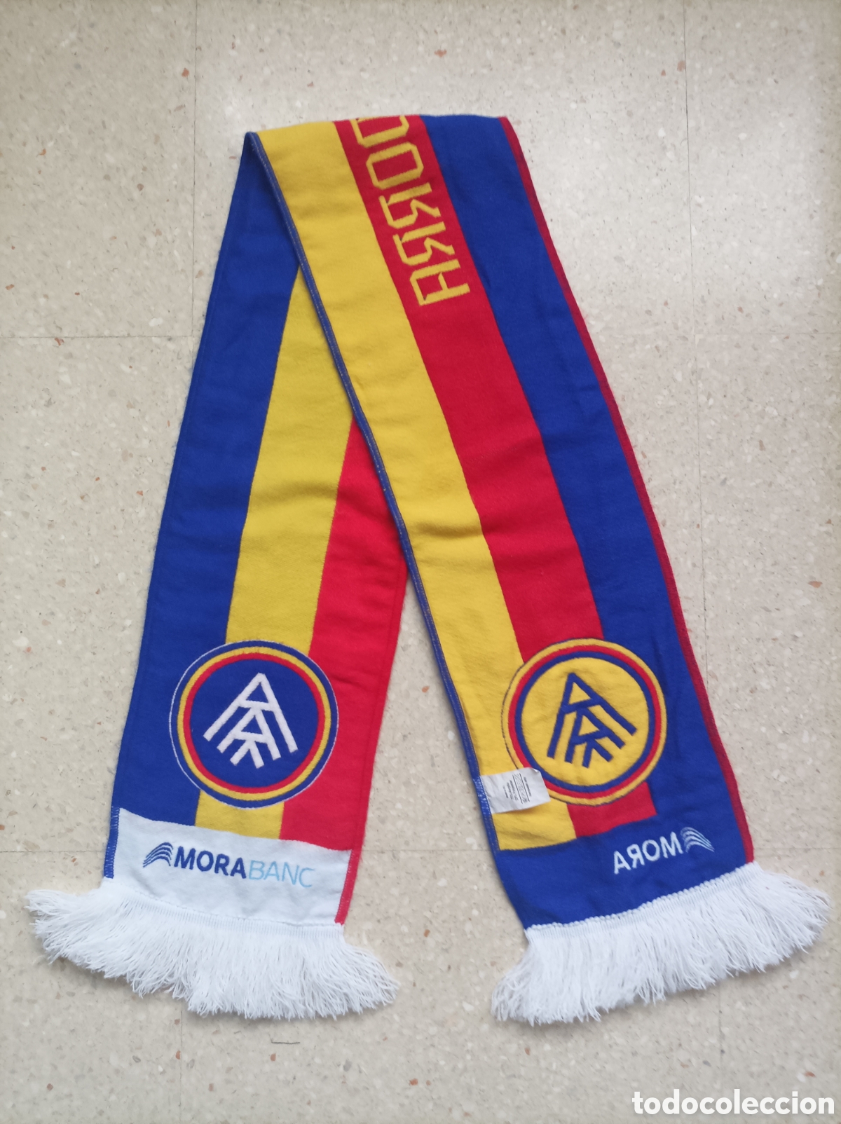 Coleccionismo deportivo: Bufanda futbol Morabanc Andorra