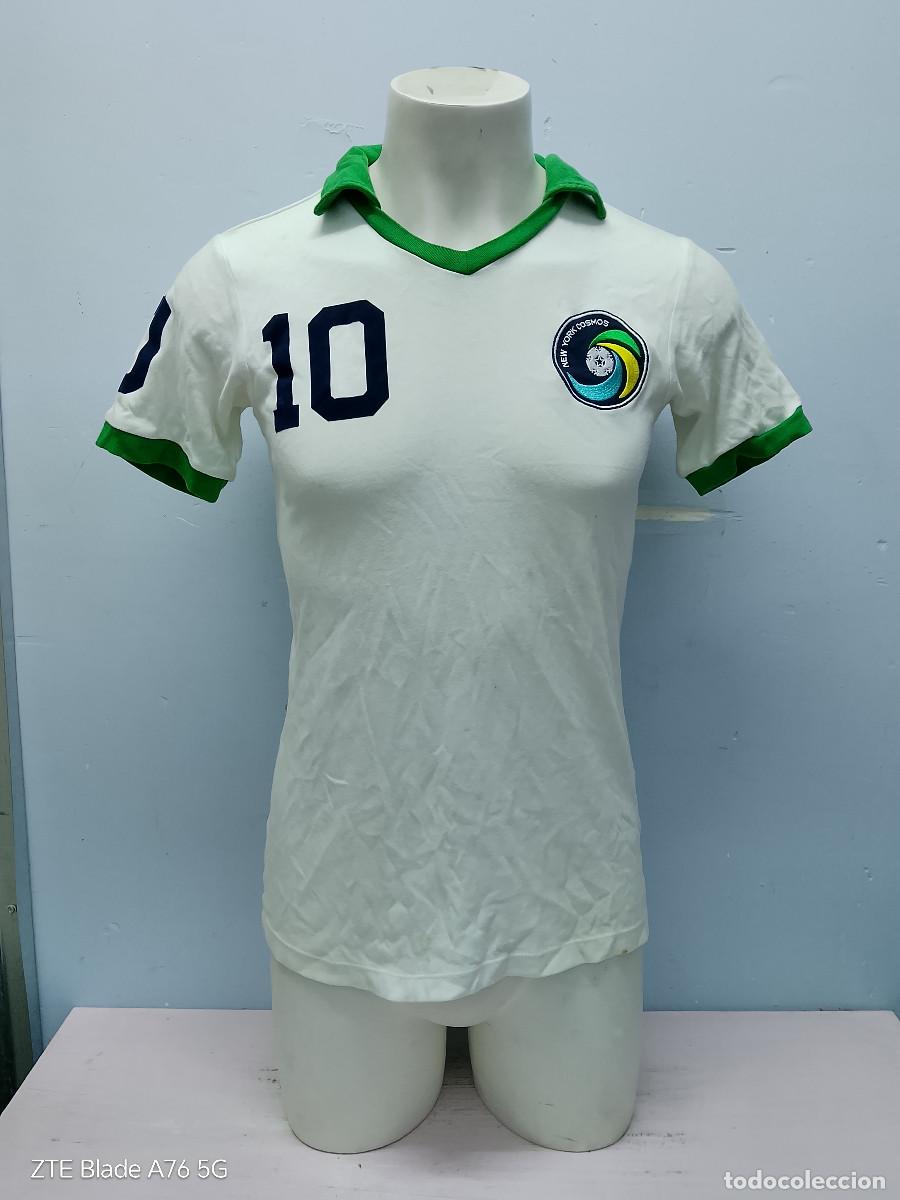 Coleccionismo deportivo: New York Cosmos PELE Camiseta futbol football shirt replic vintage maglia Brasil S 50cts