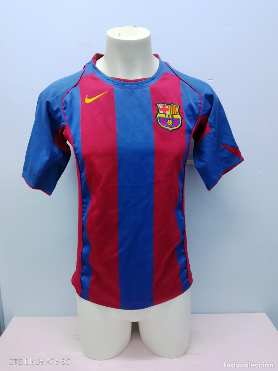 Coleccionismo deportivo: Ronaldinho fc barcelona (tara) camiseta futbol football shirt S 50cts