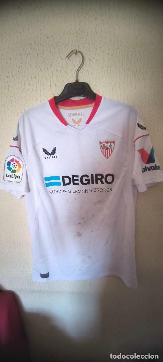 Coleccionismo deportivo: Original | Camiseta Shirt Futbol | Talla M | Sevilla FC 8 Joan Jordan firmada match worn vs Girona