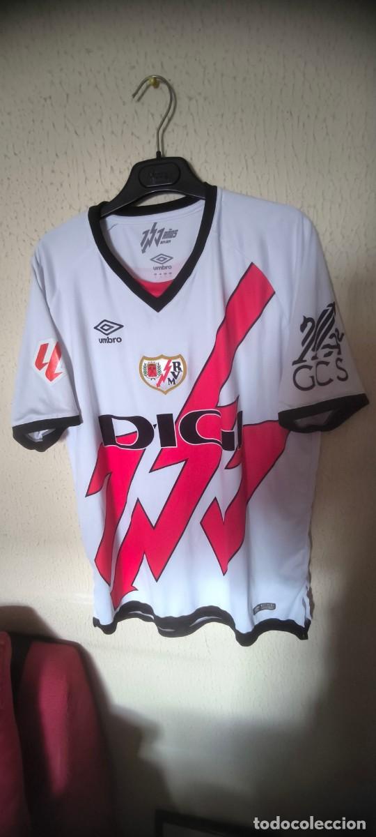 Coleccionismo deportivo: Original | Camiseta Shirt Futbol Football | Talla L | Rayo Vallecano - 15 Gerard Gumbau - match worn