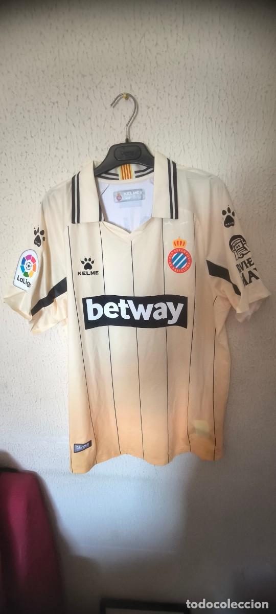 Coleccionismo deportivo: Original | Camiseta Shirt Futbol Football | Talla L | RCD Espanyol - 15 David Lopez - match worn