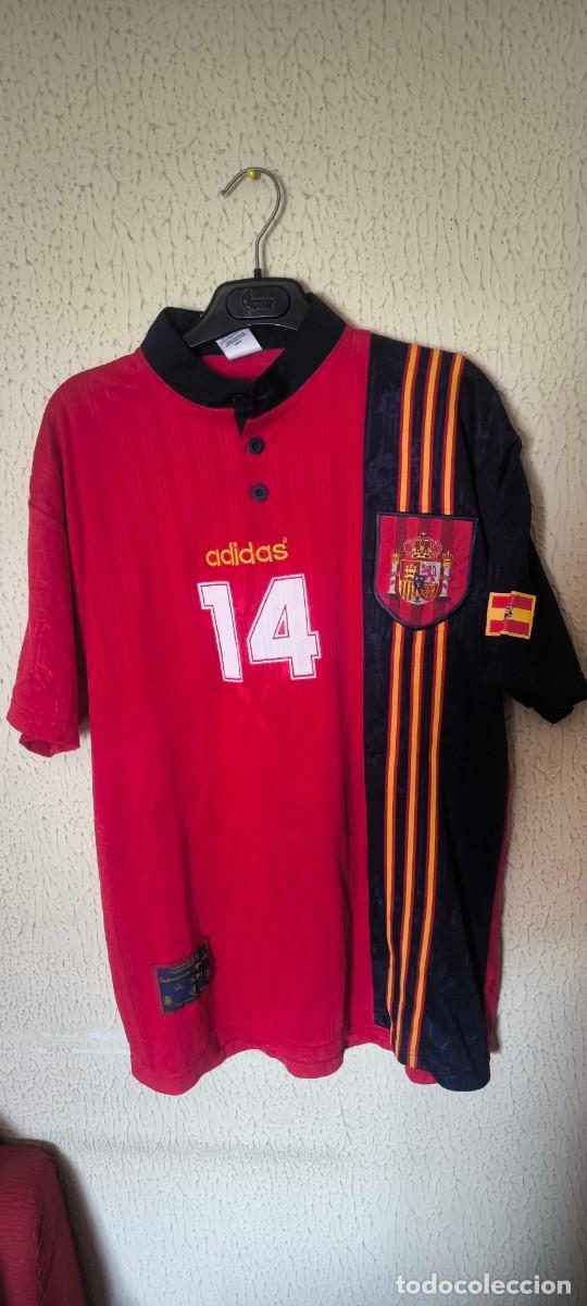 Coleccionismo deportivo: Original | Camiseta Shirt Futbol Football | Talla L | Seleccion de Espa&ntilde;a - dorsal 14 - match worn