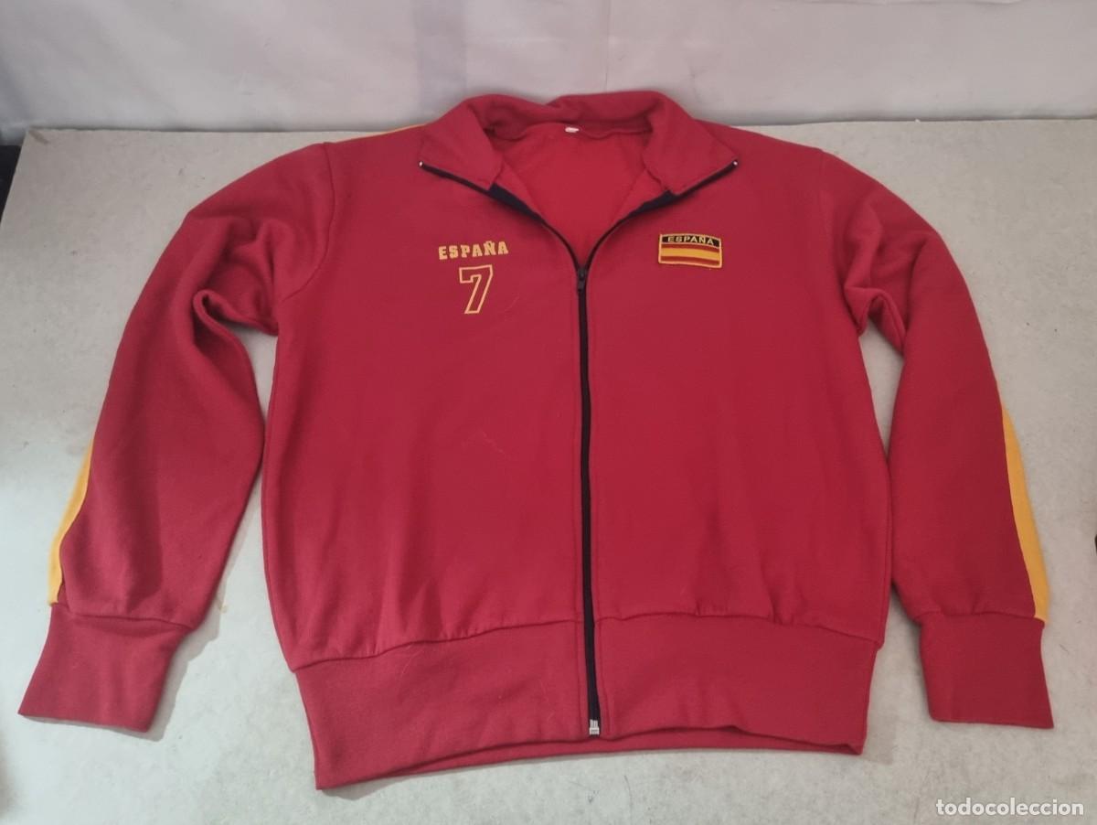 Coleccionismo deportivo: Sudadera de la selecci&oacute;n espa&ntilde;ola n&uacute;mero 7 talla L