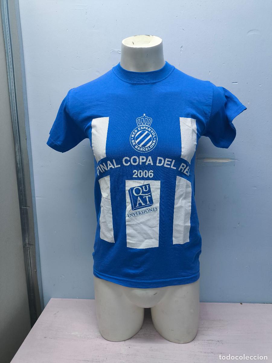 Coleccionismo deportivo: RCD Espanyol FInal de copa rey camiseta futbol s 44c ts