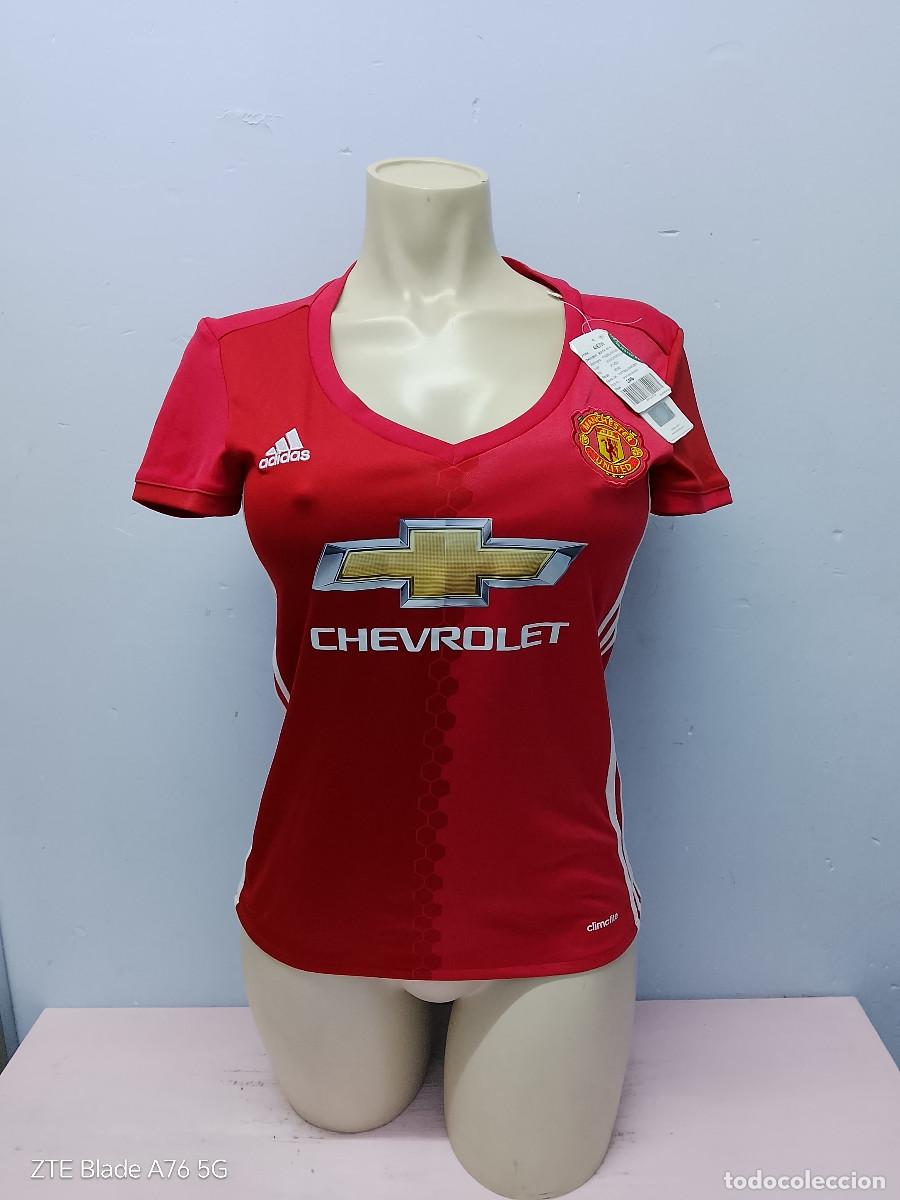 Coleccionismo deportivo: Manchester utd woman girl camiseta futbol football shirt girl chica mujer S 36-38 42cts