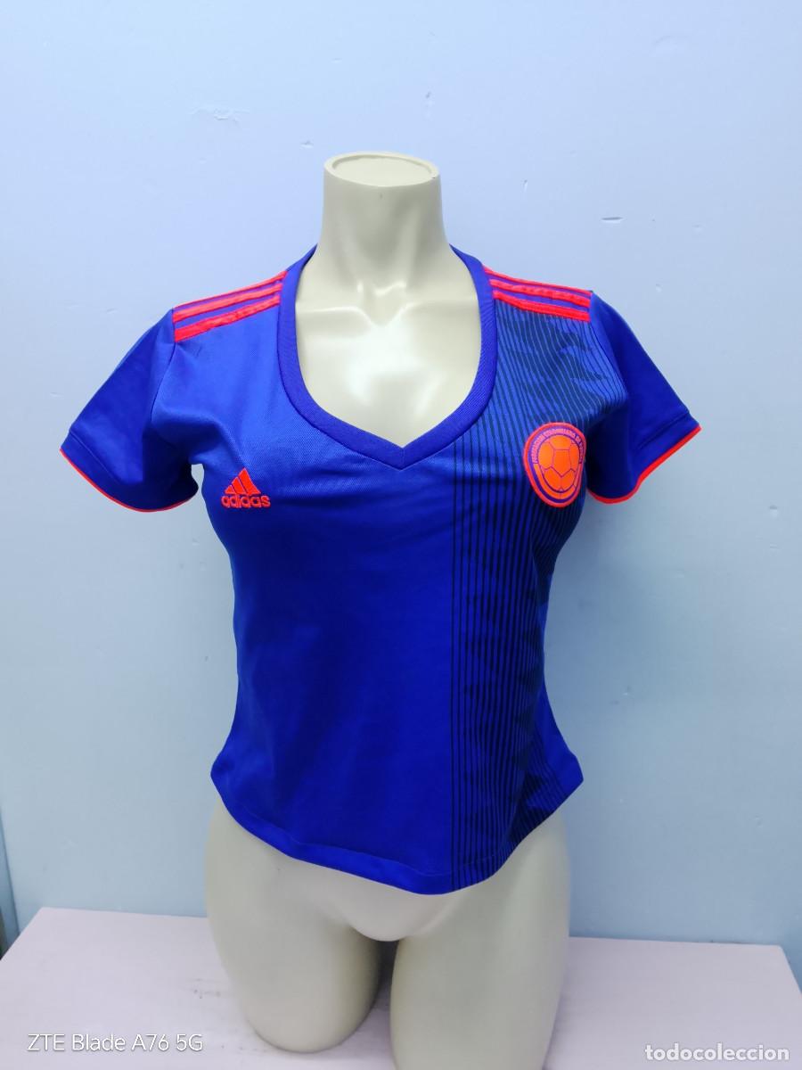 Coleccionismo deportivo: Colombia seleccion football shirt chica mujer girl woman futbol camiseta M 48cts