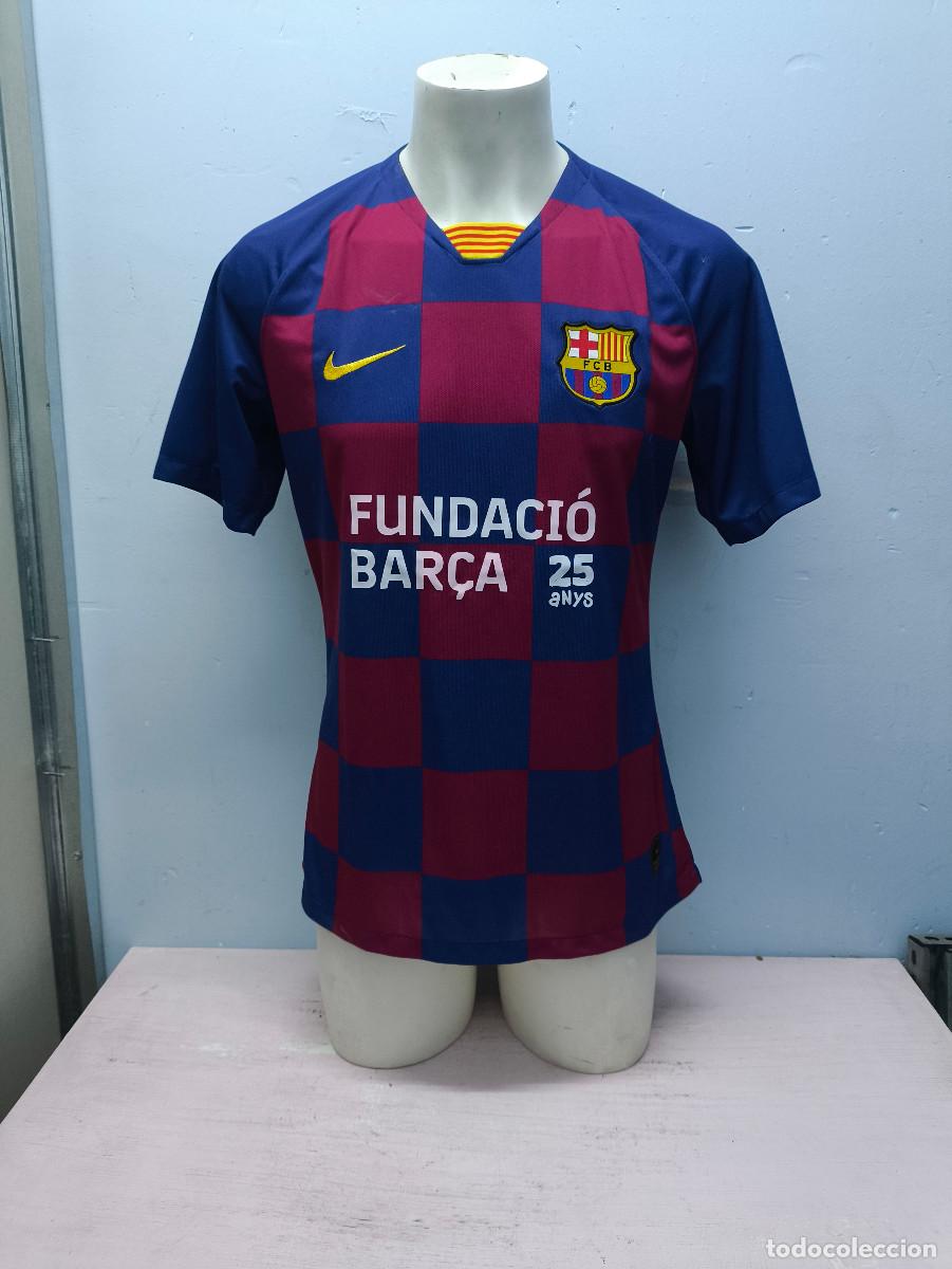 Coleccionismo deportivo: FC Barcelona Fundation 25 Years match worn match Human Rights match Players L football shirt