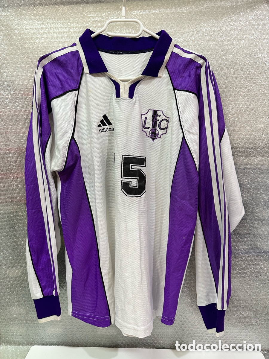 Coleccionismo deportivo: Antigua Camiseta deportiva de F&uacute;tbol Manga larga L.F.C SANTIAGO N 15 TALLA -L- Adidas