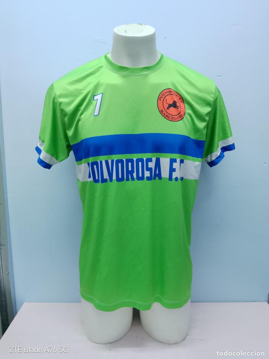 Coleccionismo deportivo: Polvorosa fc Barcelona camiseta futbol football shirt L 58cts