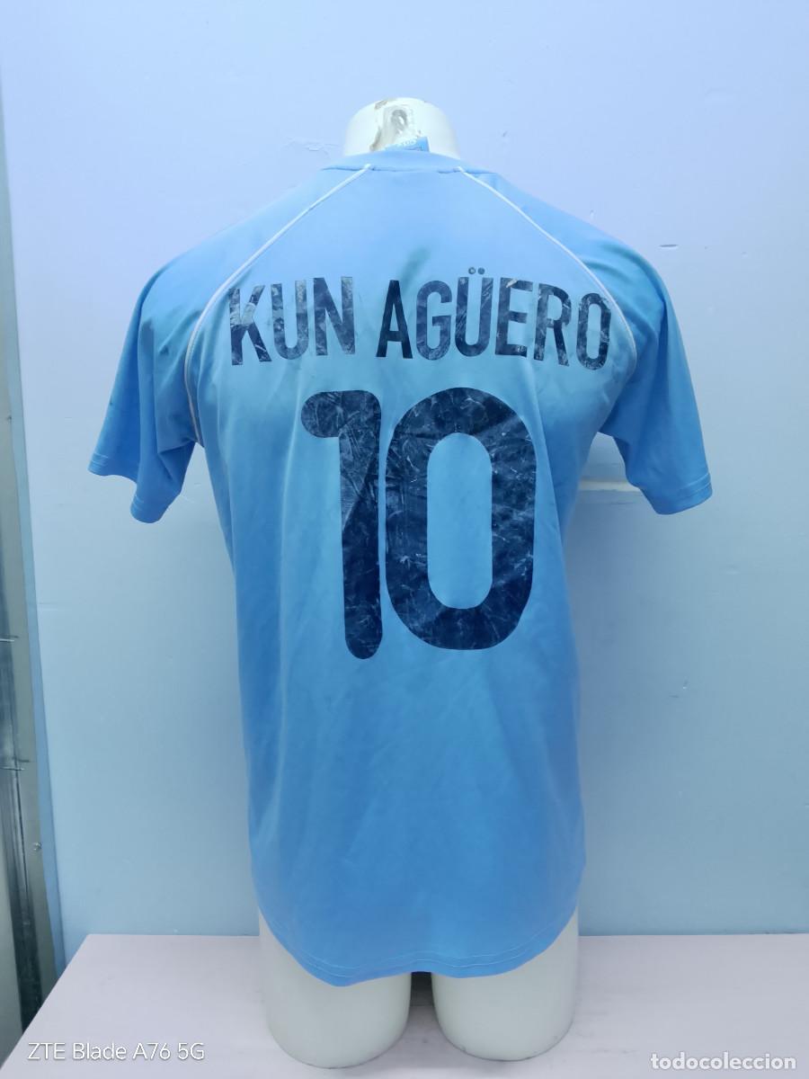 Coleccionismo deportivo: Kun Aguero Argentina fan version replic camiseta futbol football shirt Manchester city m 54cts