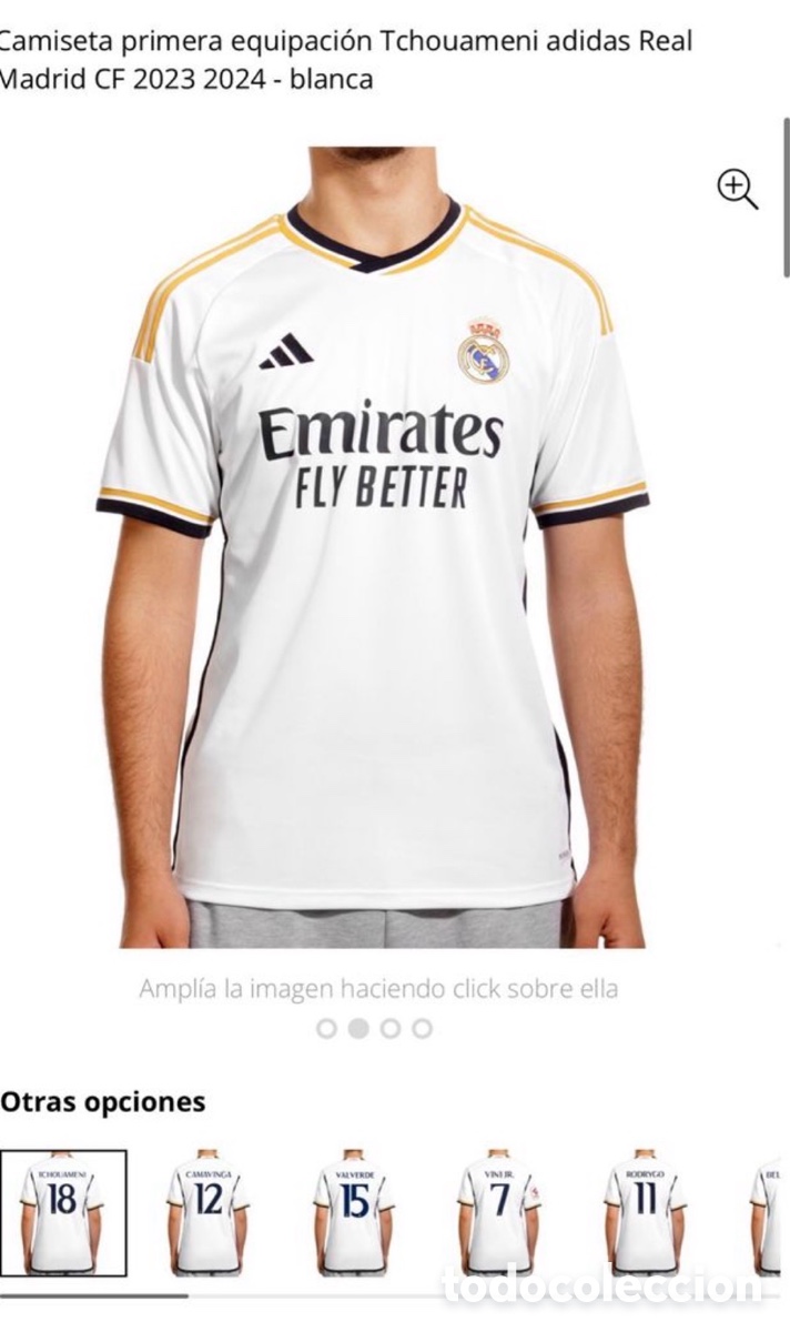 Coleccionismo deportivo: Camiseta Real Madrid. 2023/2024