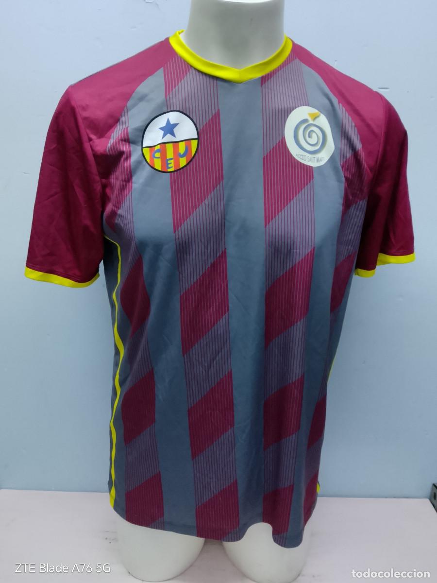 Coleccionismo deportivo: CE Jupiter Barcelona camiseta futbol L 57cts