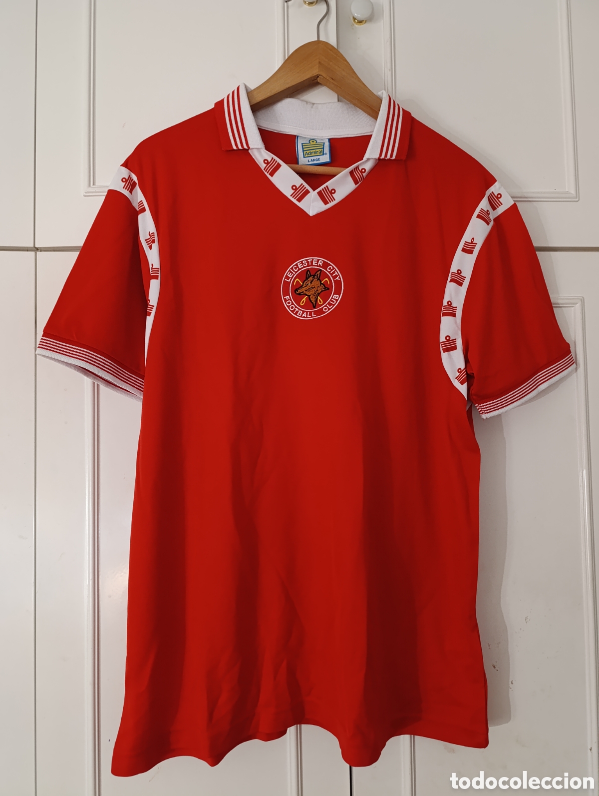 Coleccionismo deportivo: Camiseta retro Leicester City FC de Inglaterra