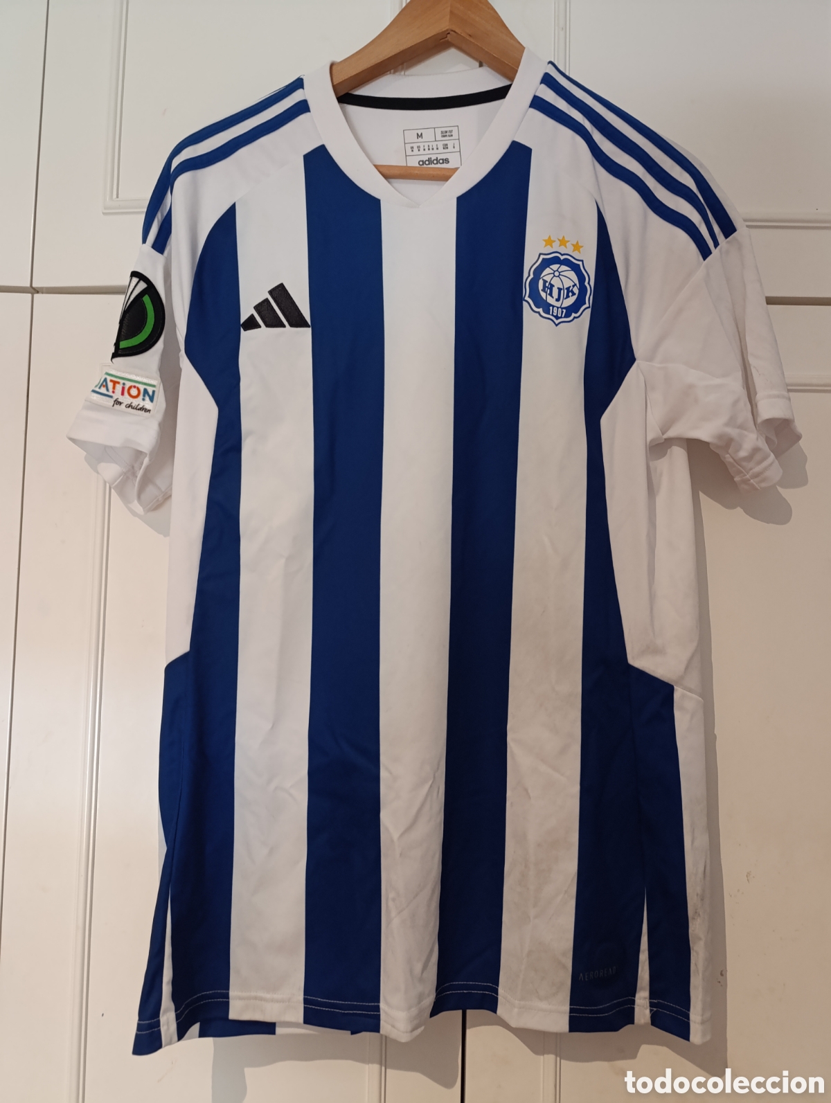 Coleccionismo deportivo: Camiseta matchworn HJK Helsinki de Finlandia