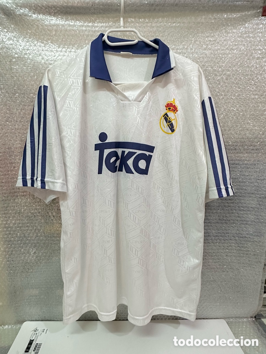 Coleccionismo deportivo: Antigua Camiseta deportiva de F&uacute;tbol REAL MADRID FIGO N10 TALLA -XL-