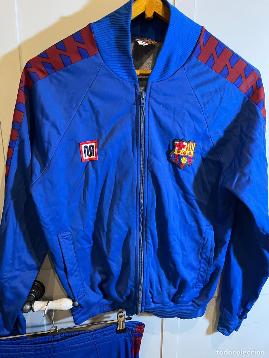 Coleccionismo deportivo: Ch&aacute;ndal Vintage FC Barcelona MEYBA Homologat FCB a&ntilde;os 80 Maradona Lineker retro