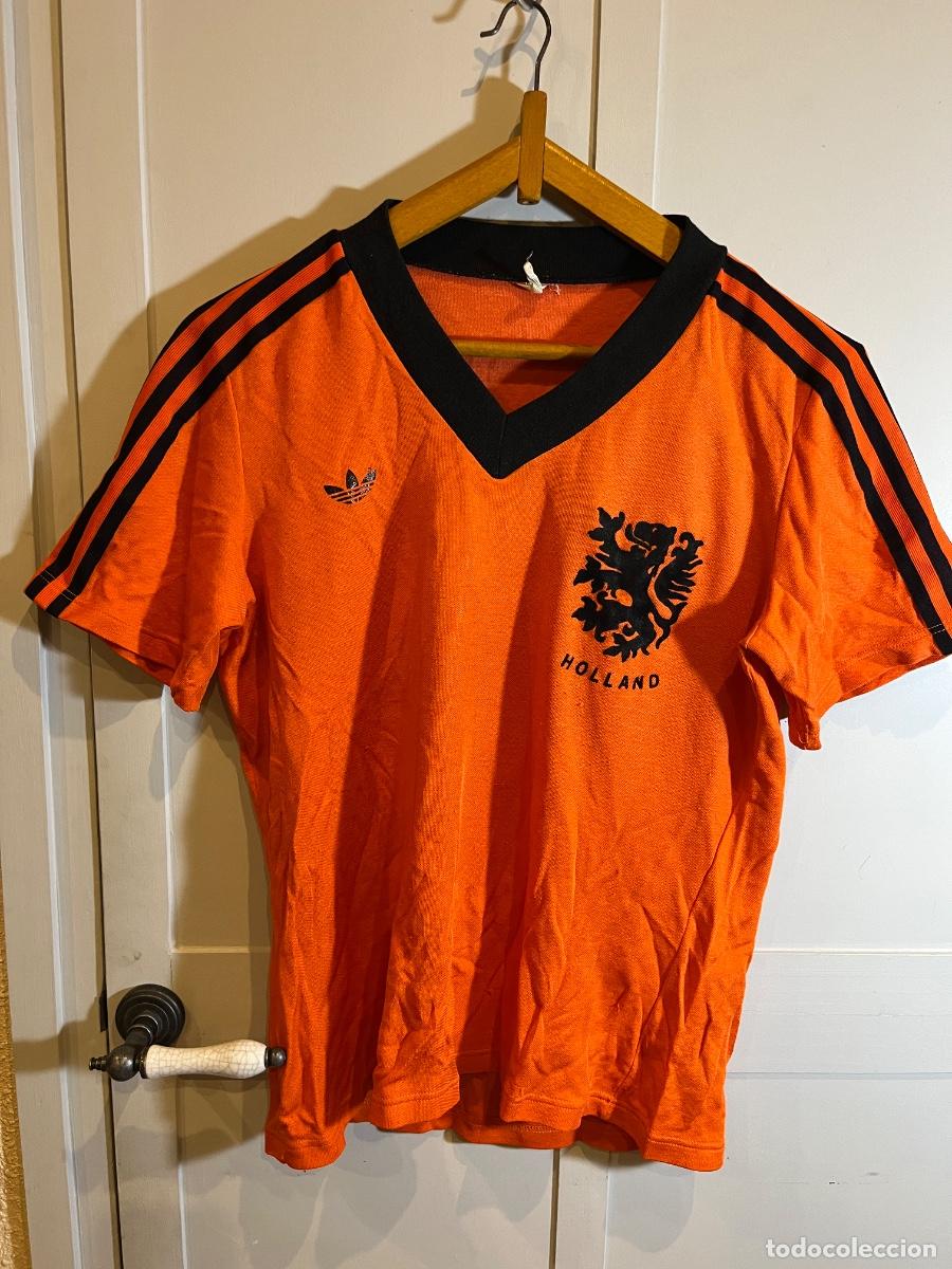 Sammelleidenschaft Sport: Camiseta Holanda Adidas Vintage N&ordm;9 HOLLAND Oranje 70s 80s Cruyff Van Basten