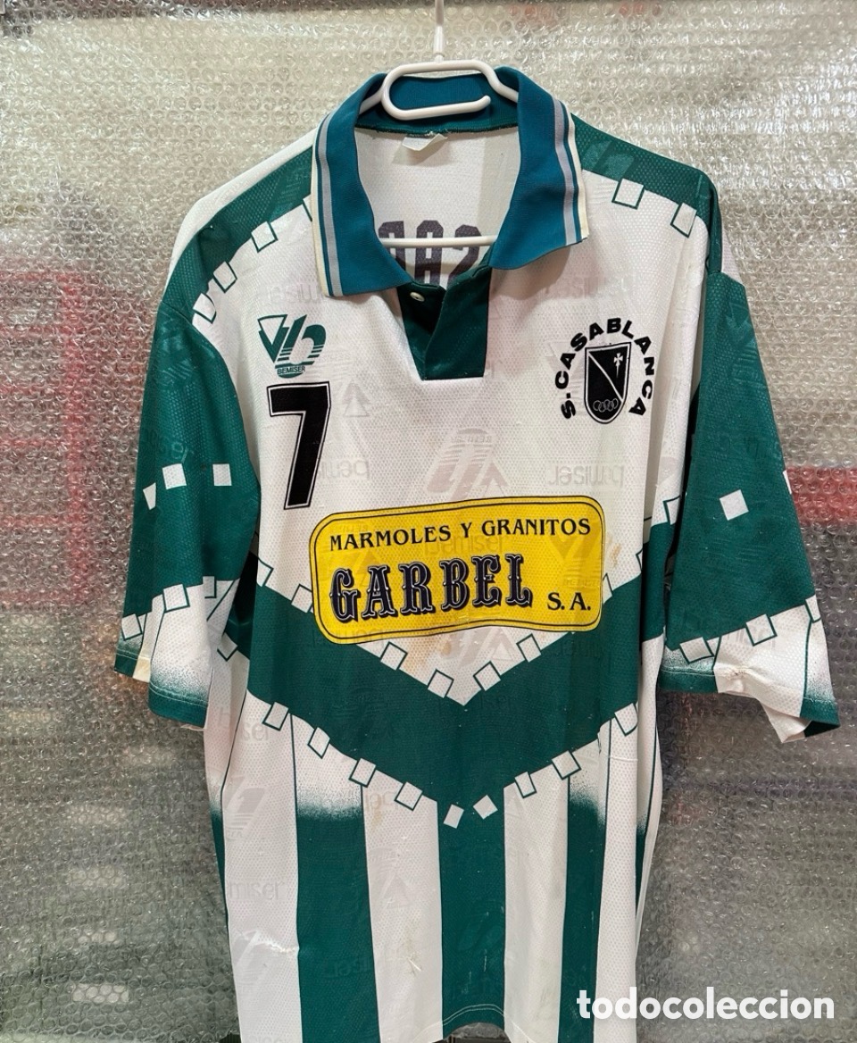 Coleccionismo deportivo: Antigua Camiseta deportiva de ST.CASABLANCA ZARAGOZA N7 TALLA -L-
