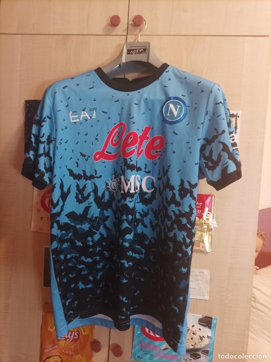 Coleccionismo deportivo: Camiseta Napoles Kvaratskhelia #77 Talla L
