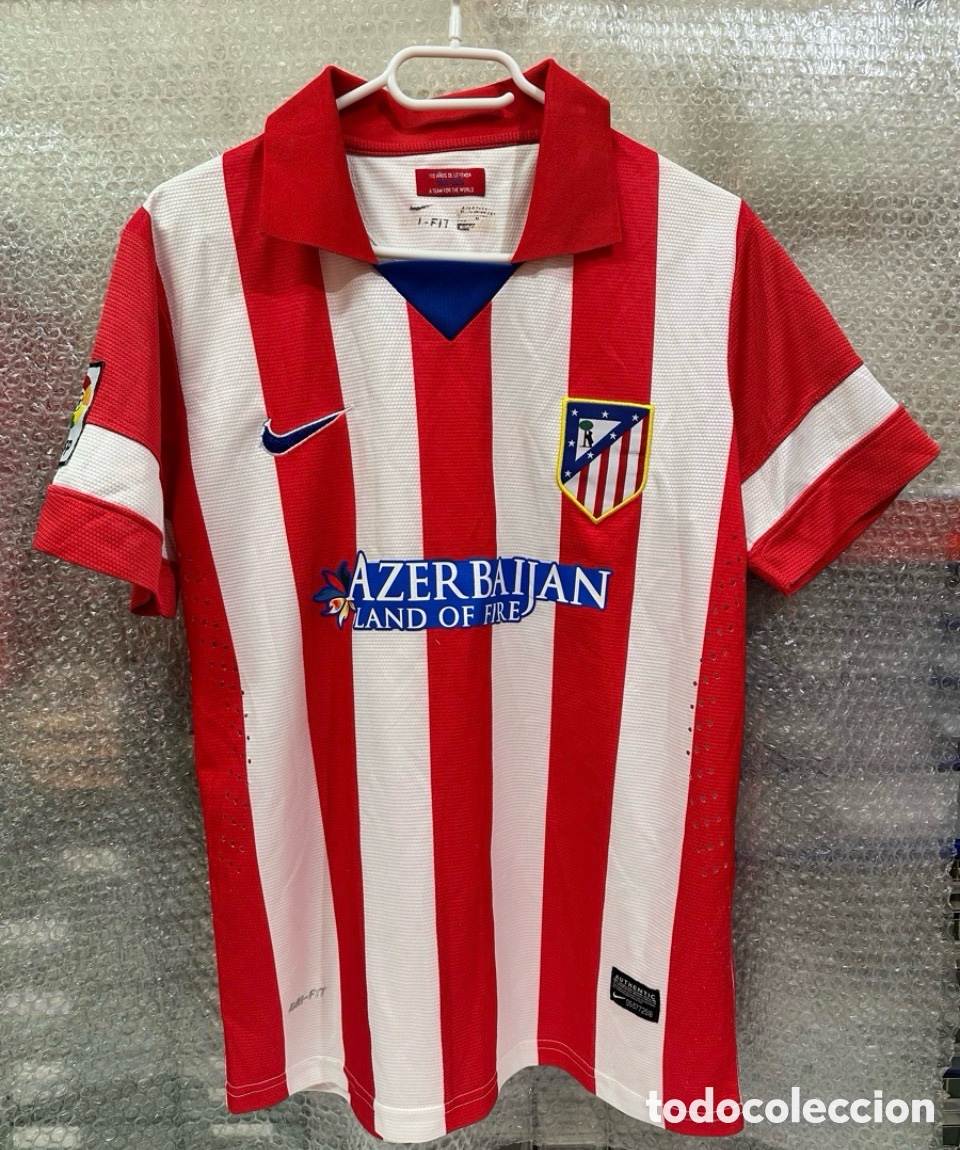 Coleccionismo deportivo: Antigua camiseta oficial de la primera equipaci&oacute;n del Atl&eacute;tico de Madrid Talla -M- ARDA 10